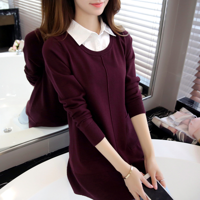 叠穿新意，风度与温度兼得——2017秋冬针织衫假两件衬衫领毛衣解析